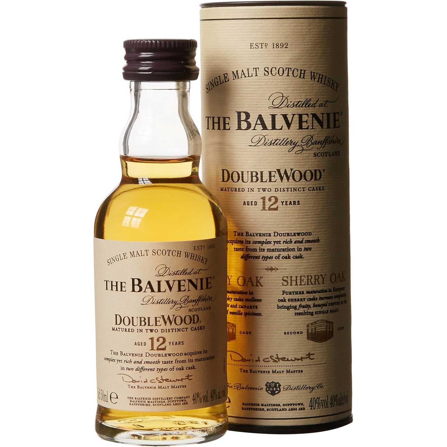 Balvenie 12 Year Old Doublewood Whisky Miniature 5cl