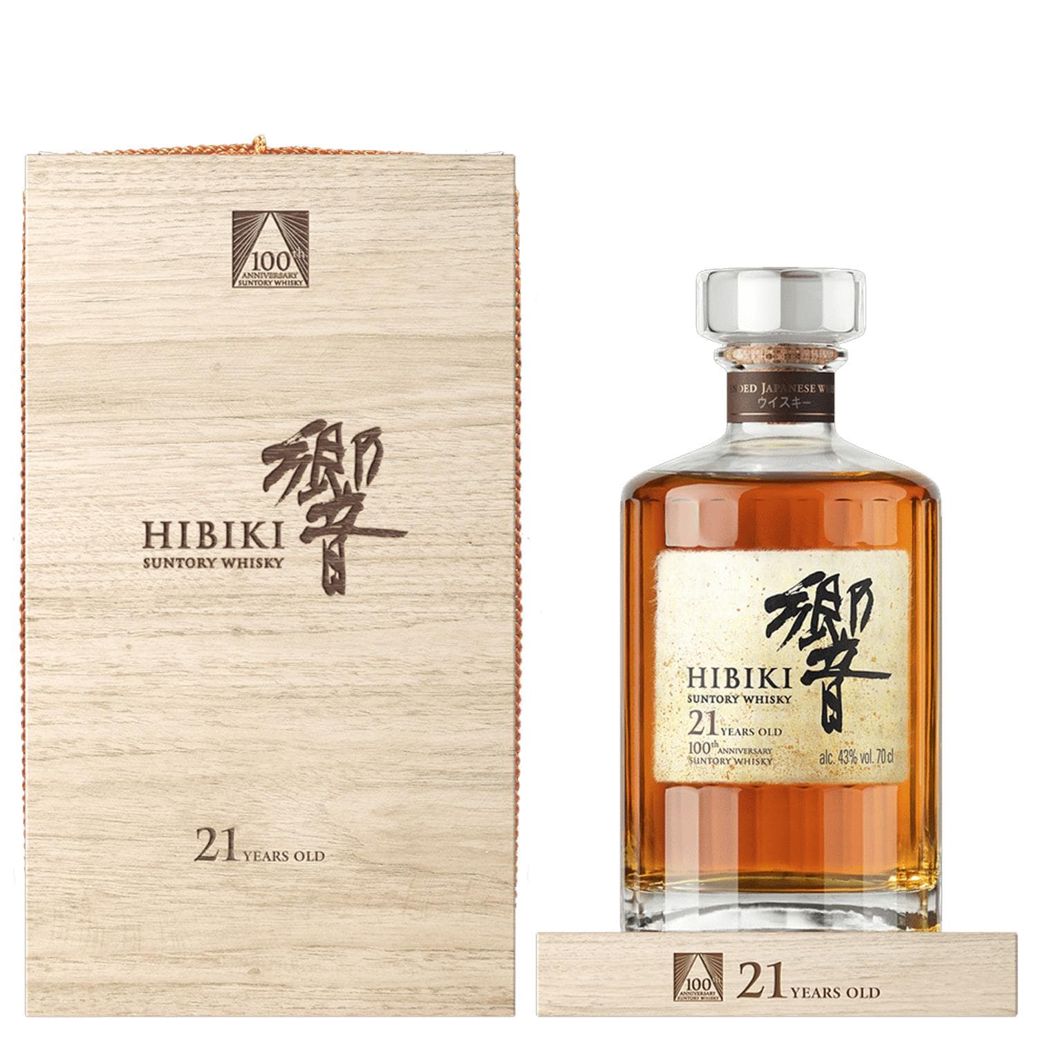 Suntory Hibiki 21 Year Old Mizunara 100th Anniversary Whisky 70cl