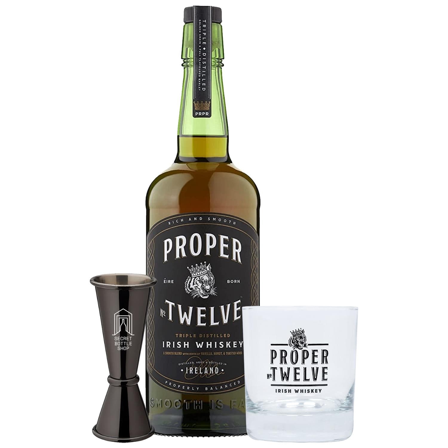 Proper No. Twelve Irish Whiskey Glass & Jigger Set 70cl