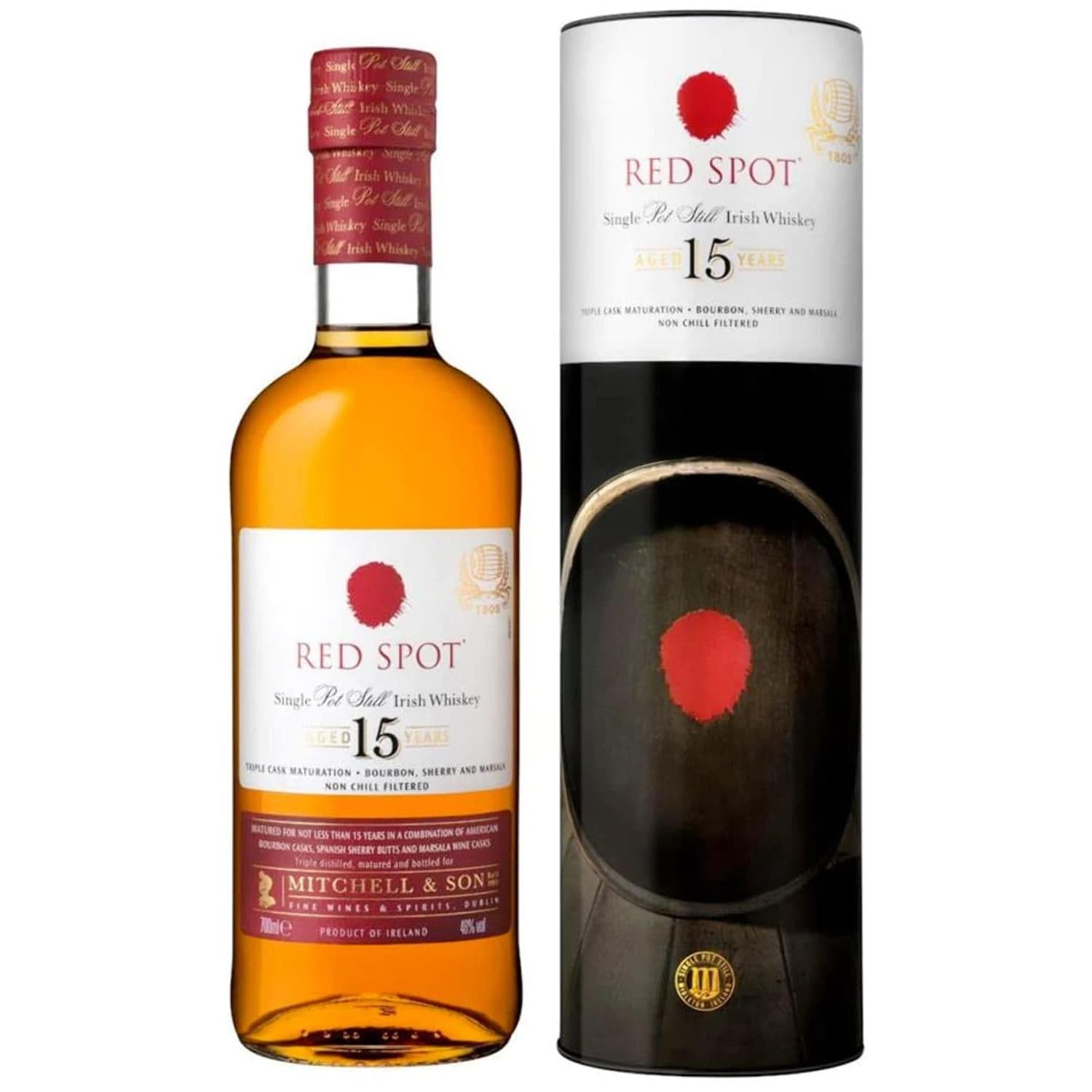 Red Spot 15 Year Old Whiskey 70cl
