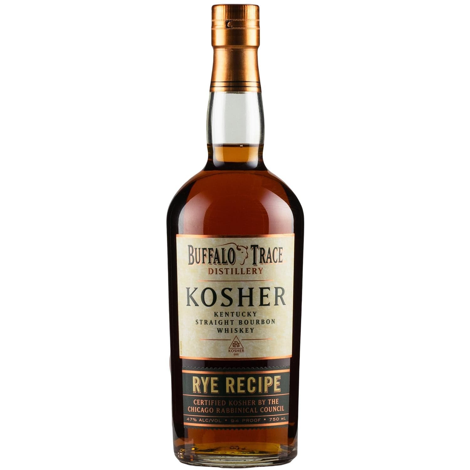 Buffalo Trace Kosher Rye Whiskey 70cl