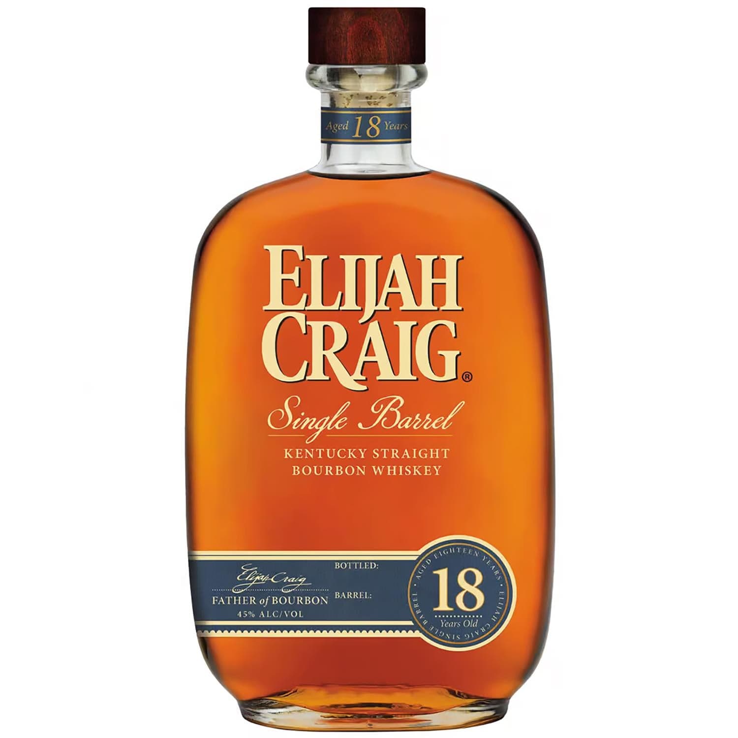 Elijah Craig 18 Year Old Single Barrel Bourbon Bottled 2022 Barrel No 5808 75cl