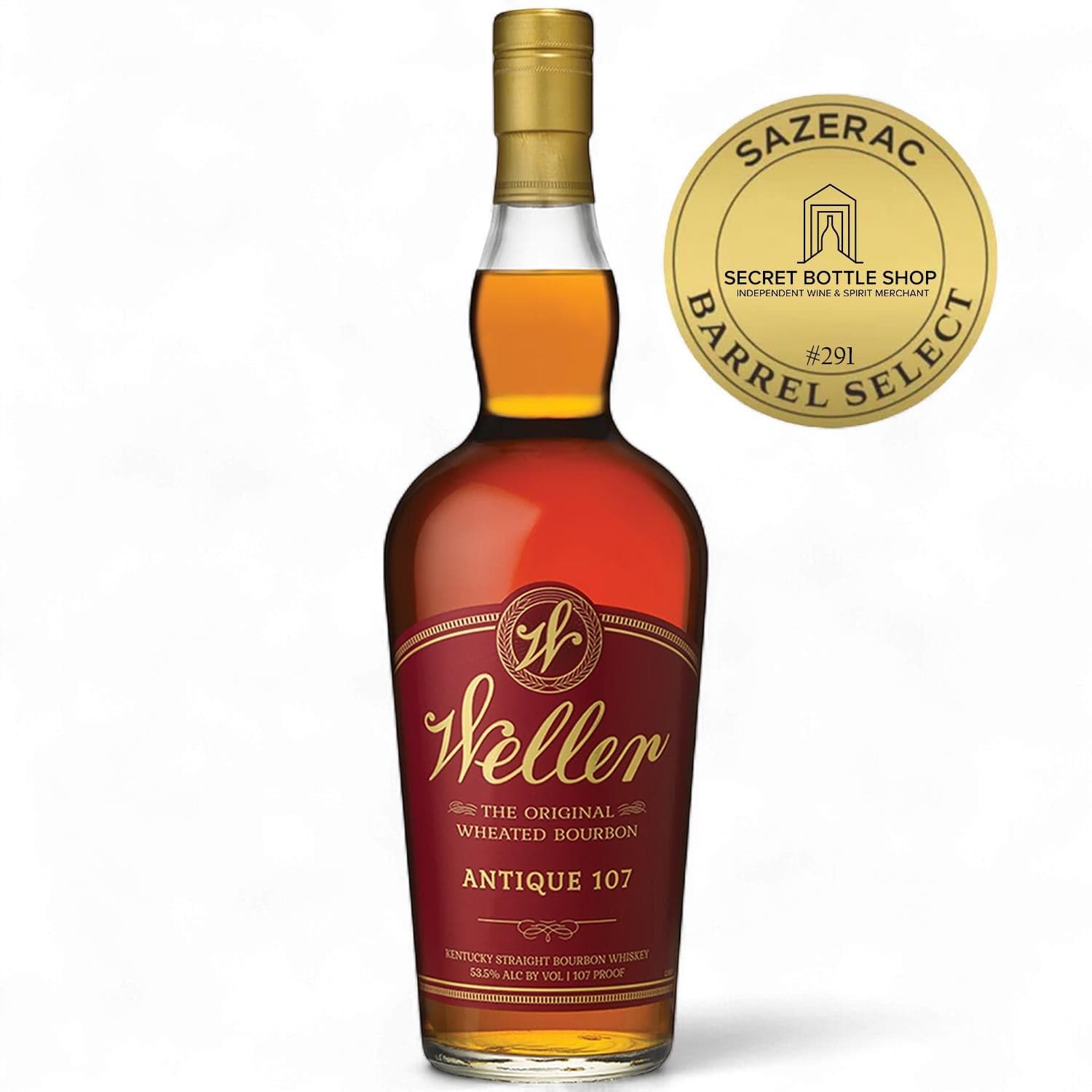 Weller Antique 107 Secret Bottle Shop  Barrel Select #291 75cl