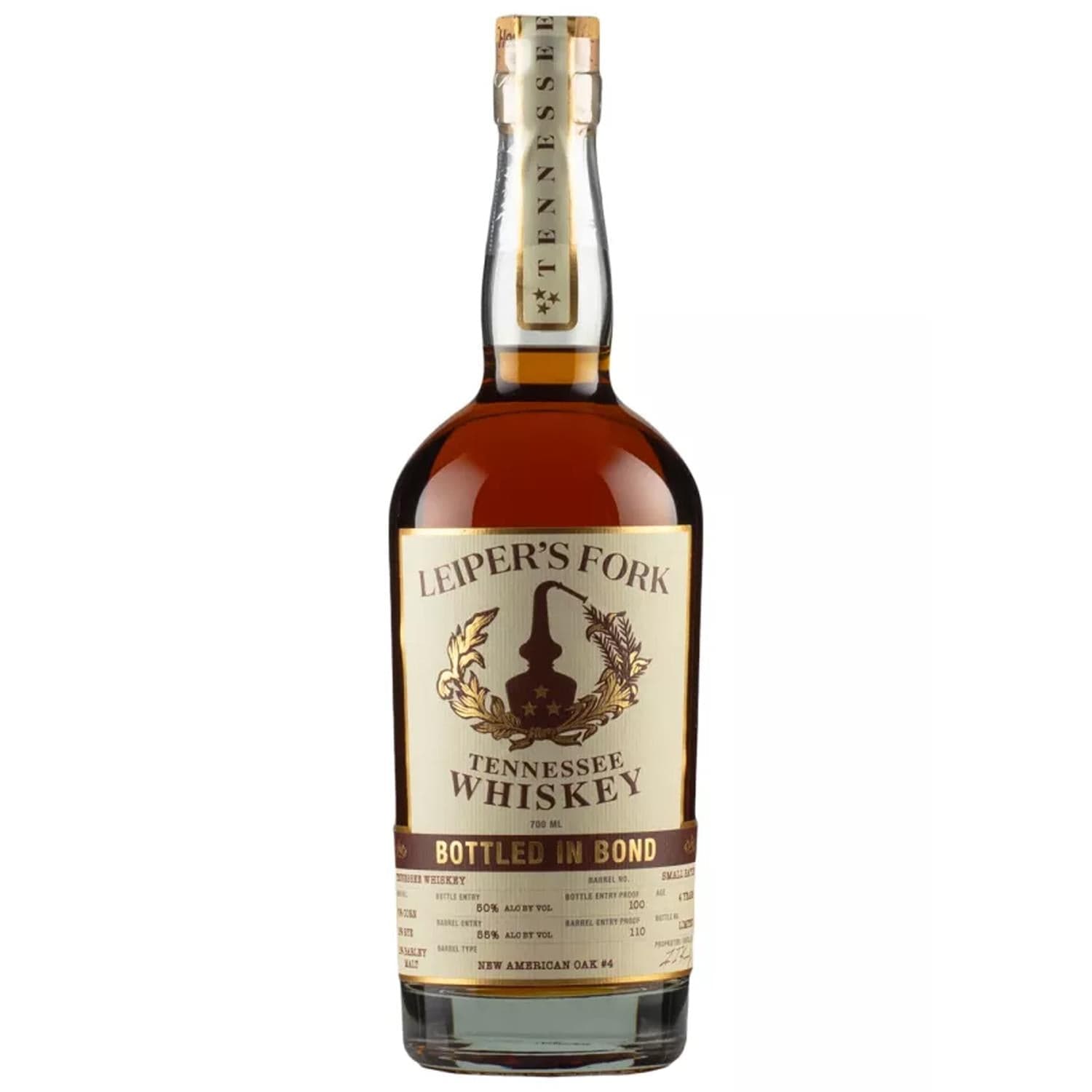 Leiper's Fork Bottled In Bond Tennessee Whiskey 70cl