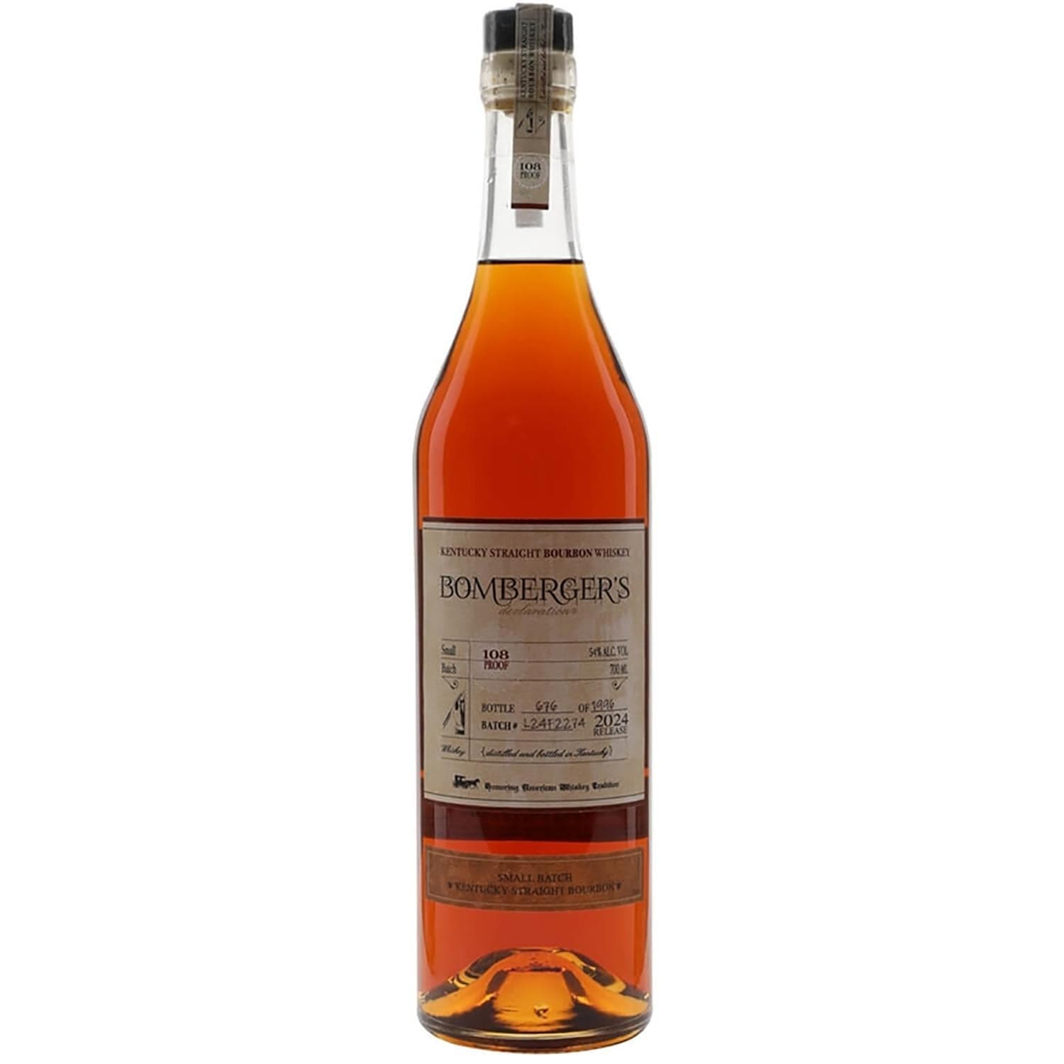 Bombergers Declaration Bourbon 2024 Release 70cl