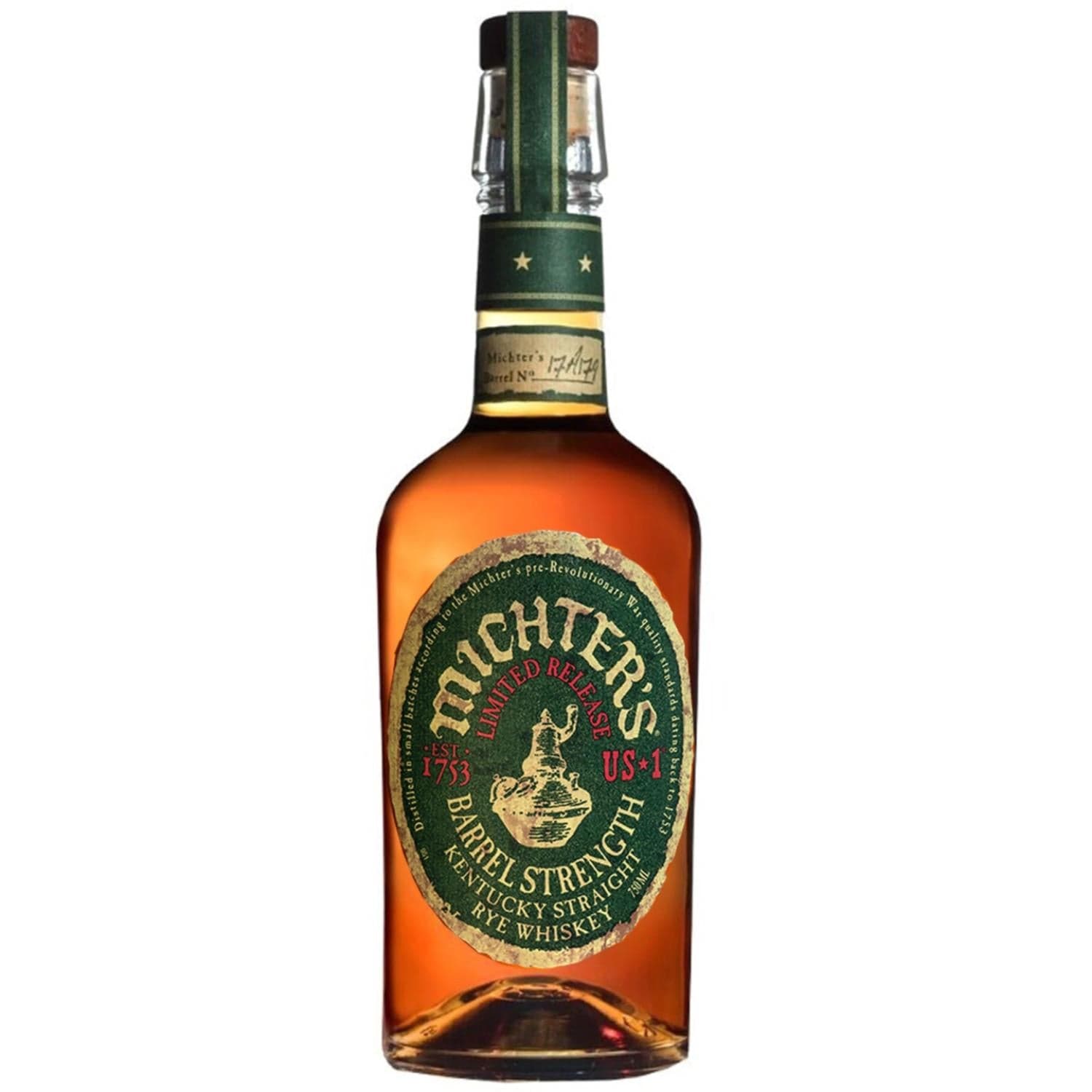 Michter's Barrel Strength Straight Rye Whiskey 2024 Release 70cl
