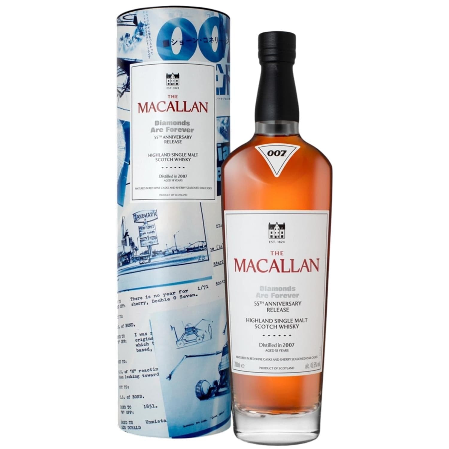 Macallan Diamonds Are Forever 55th Anniversary Release Whisky 70cl