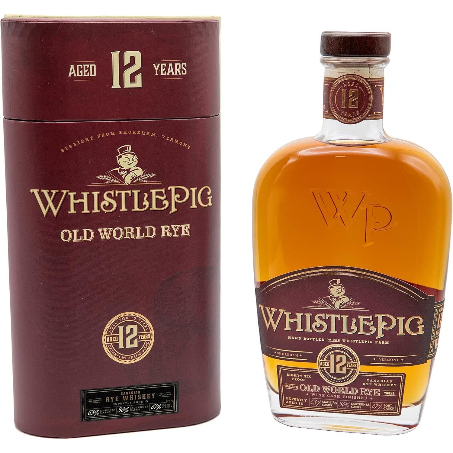 WhistlePig 12 Year Old, Old World Rye Whiskey 70cl