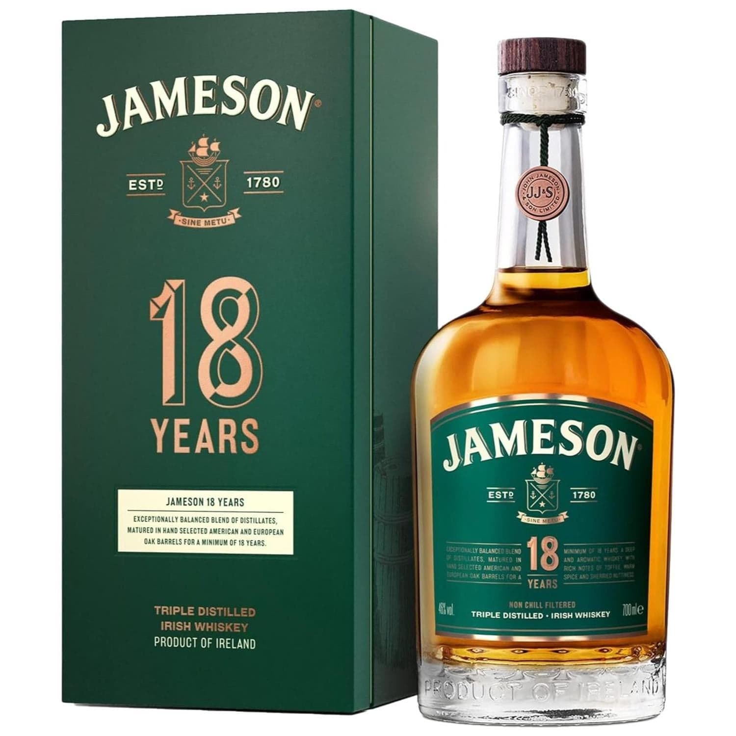 Jameson 18 Year Old Whiskey 70cl