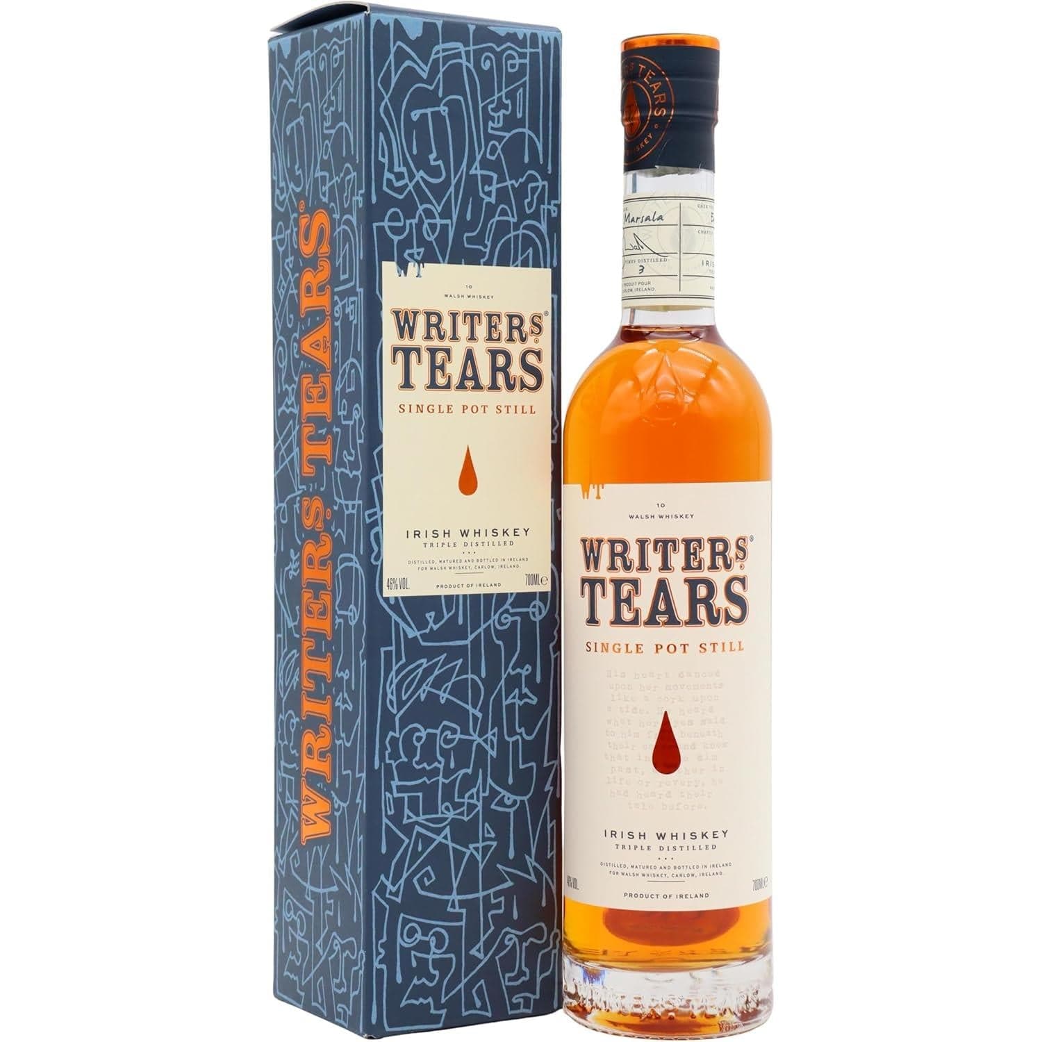 Writers Tears Single Pot Irish Whiskey 70cl