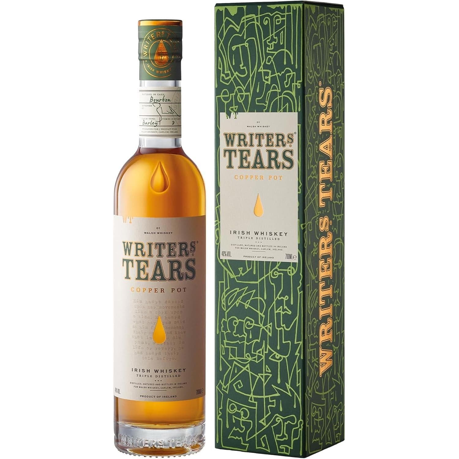 Writers Tears Copper Pot Irish Whiskey 70cl