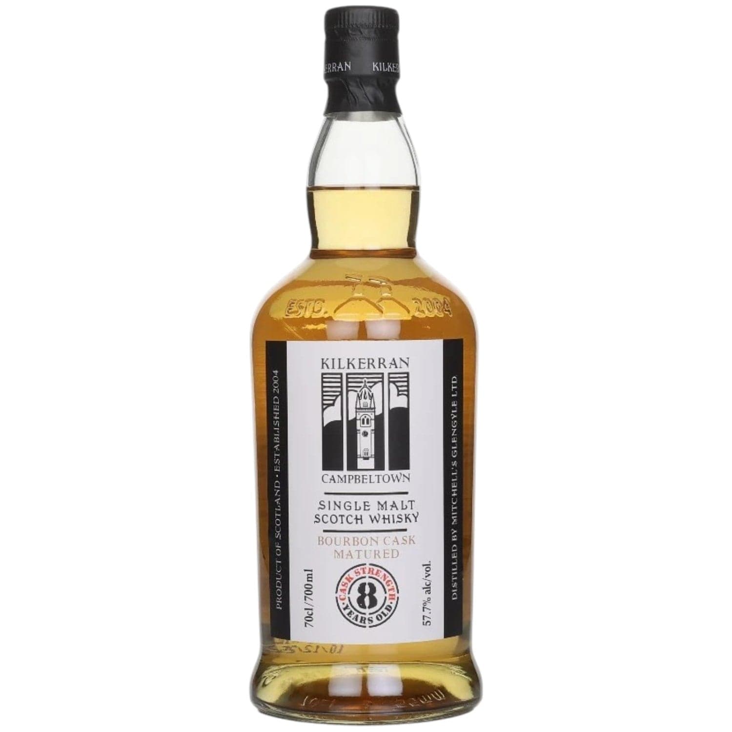 Kilkerran 8 Year Old Bourbon Cask Strength Campbeltown Single Malt Whisky 70cl