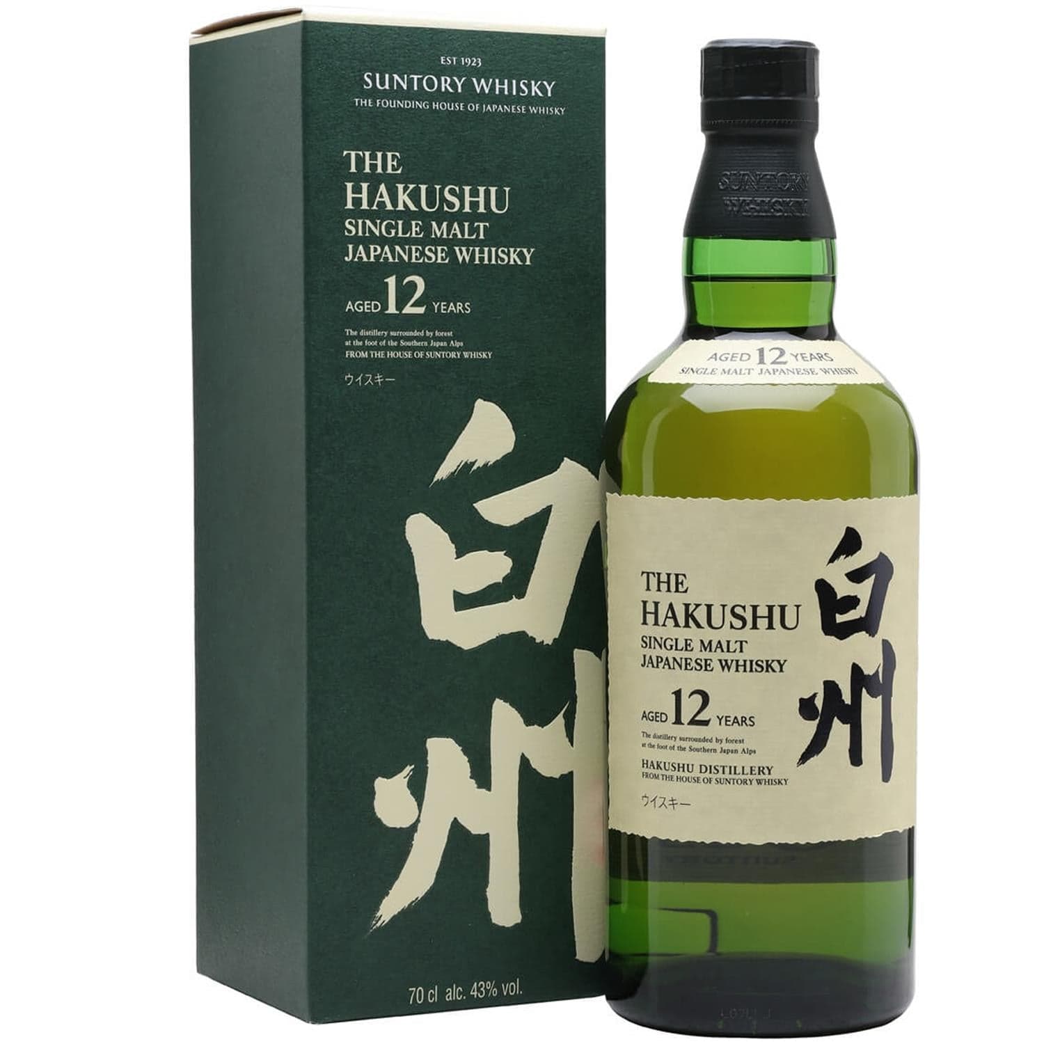 Suntory Hakushu 12 Year Old Whisky 70cl
